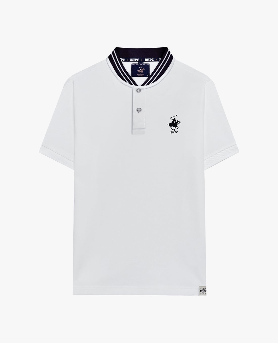 BEVERLY HILLS POLO CLUB - Áo polo nam cổ V tay ngắn viền sọc