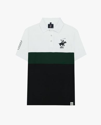  BEVERLY HILLS POLO CLUB - Áo polo nam cổ bẻ tay ngắn thêu logo 