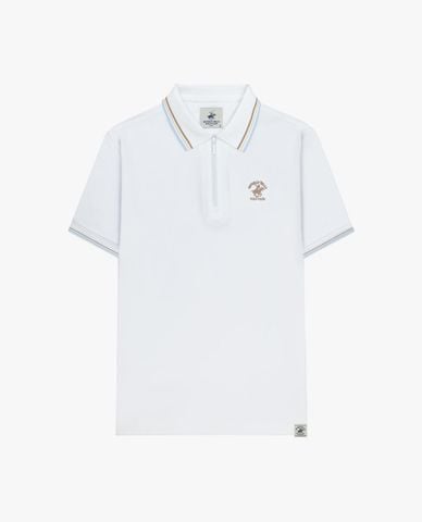  BEVERLY HILLS POLO CLUB - Áo polo nam cổ viền tay ngắn khóa kéo 
