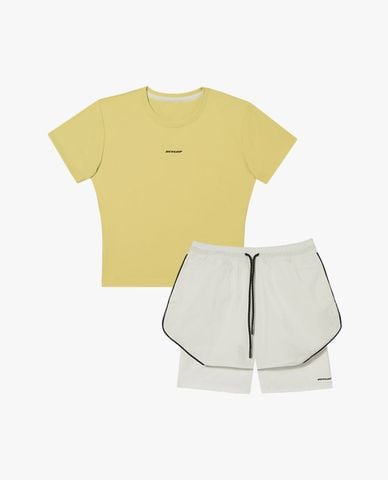  DUNLOP - Set áo thun và quần short thể thao nữ năng động 