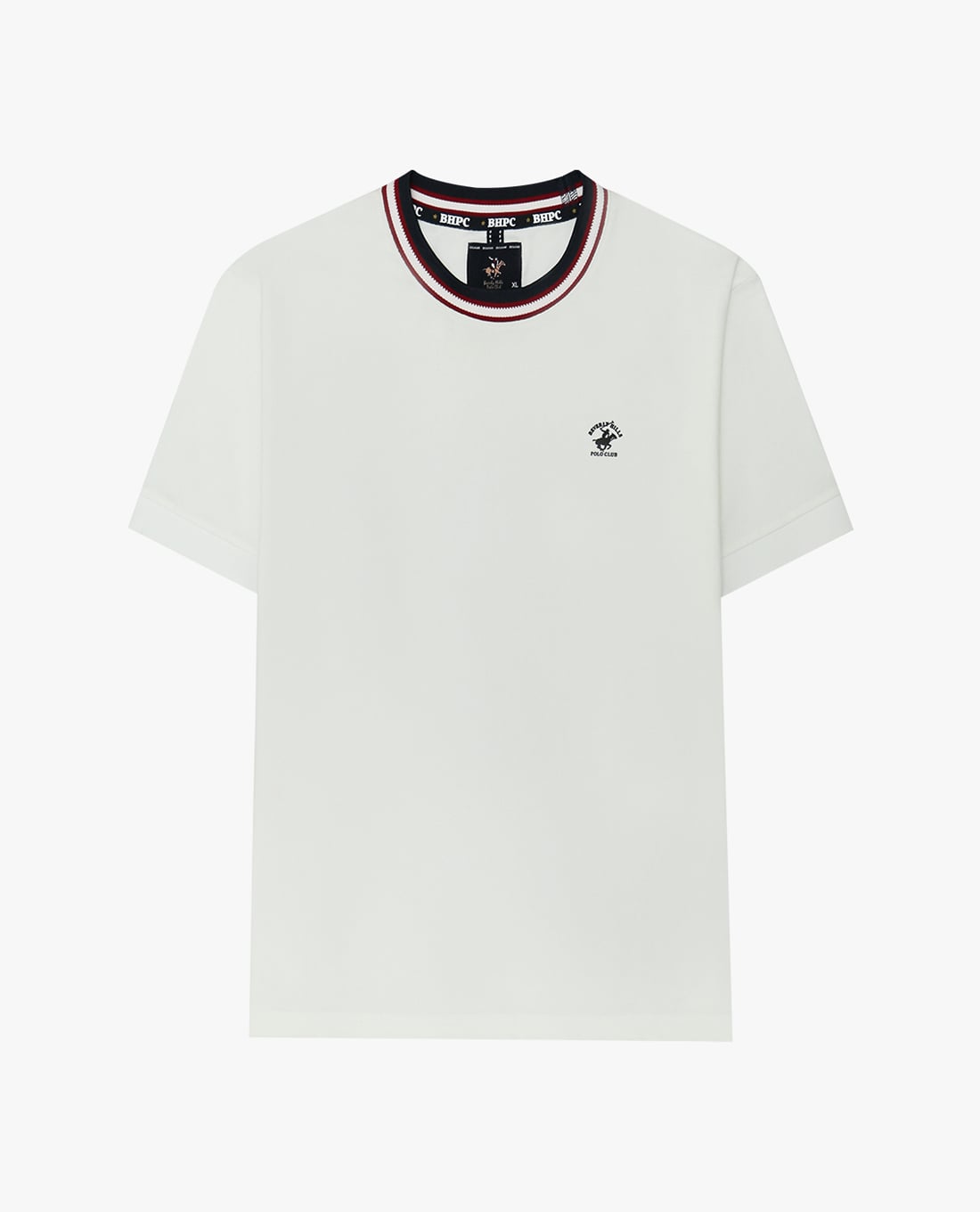 BEVERLY HILLS POLO CLUB - Áo thun nam cổ tròn tay ngắn thêu logo