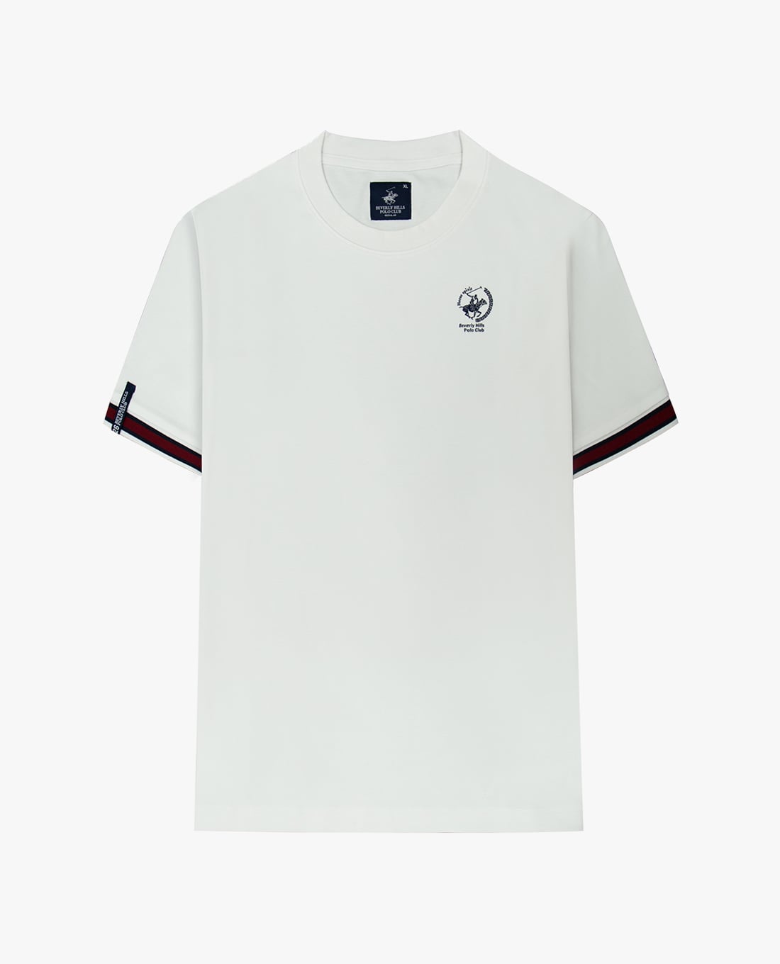 BEVERLY HILLS POLO CLUB - Áo thun nam cổ tròn tay ngắn thêu logo