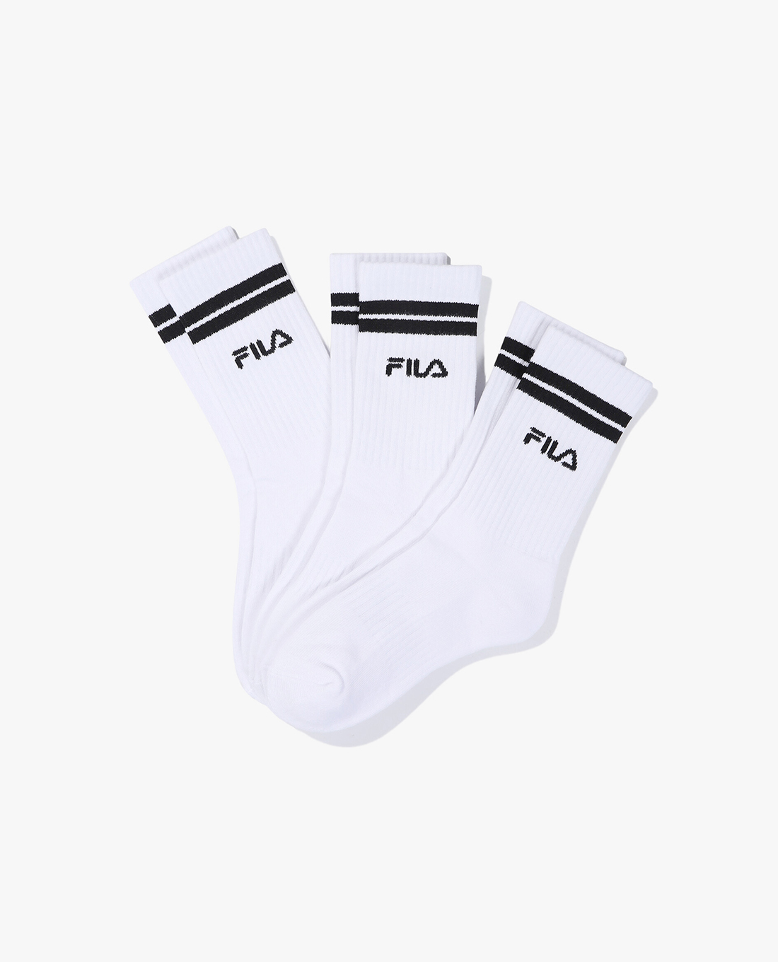 FILA - Set 3 vớ unisex cổ cao Essential Sports