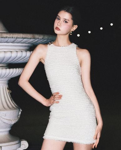  DEZUS - Đầm sát nách mini phom ôm Dreary 