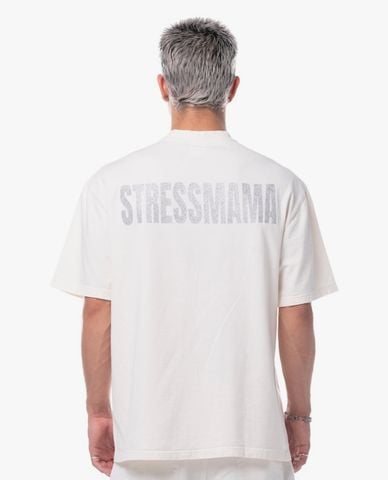  STRESSMAMA - Áo thun unisex cổ tròn tay ngắn Mamafia Glitter 