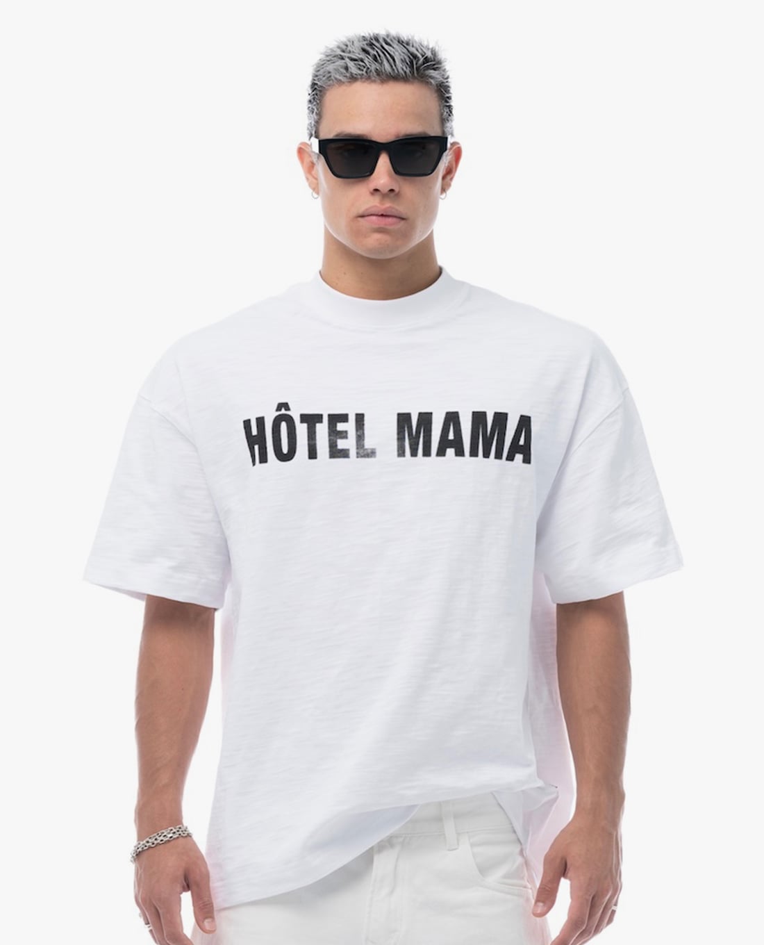 STRESSMAMA - Áo thun unisex cổ tròn tay ngắn Hôtel Mama