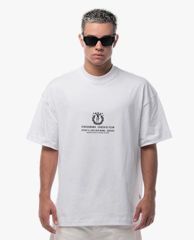  STRESSMAMA - Áo thun unisex cổ tròn tay ngắn Bodybuilding 