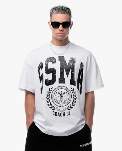  STRESSMAMA - Áo thun unisex cổ tròn tay ngắn PT University 