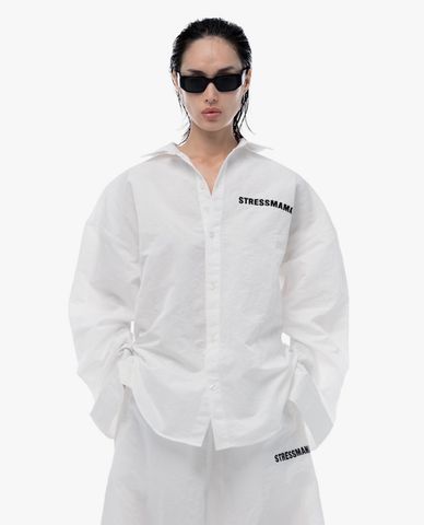  STRESSMAMA - Áo sơ mi unisex cổ bẻ tay dài Hôtel Mama 
