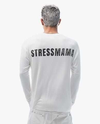  STRESSMAMA - Áo thun unisex cổ tròn tay dài Hôtel Mama 