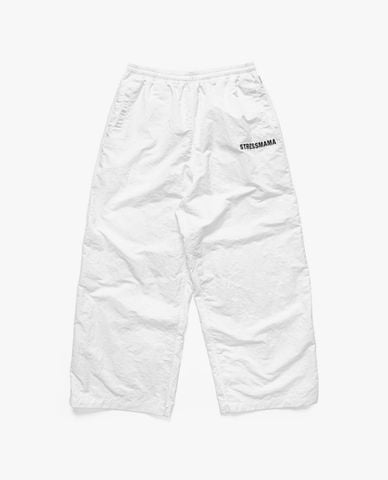  STRESSMAMA - Quần unisex ống rộng in logo 