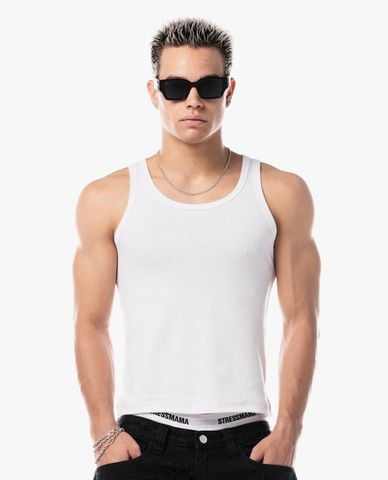  STRESSMAMA - Áo ba lỗ unisex phom ôm Mamafia 