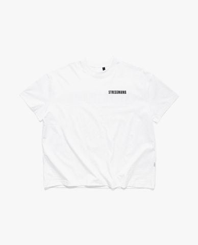  STRESSMAMA - Áo thun unisex cổ tròn tay ngắn Basic 