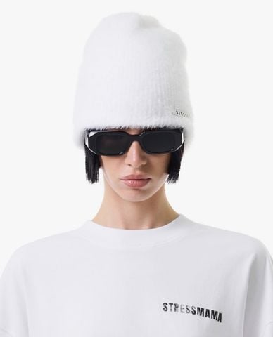  STRESSMAMA - Nón len unisex phối logo 