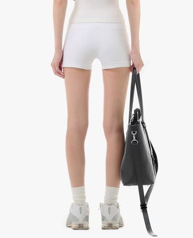 STRESSMAMA - Quần short biker nữ phom ôm in logo 