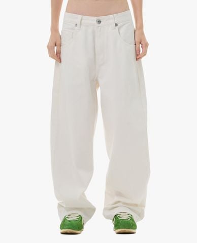  STRESSMAMA - Quần jeans unisex ống rộng thời thượng 