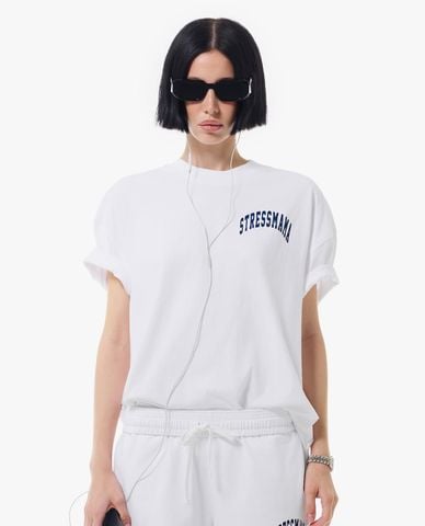  STRESSMAMA - Áo thun unisex cổ tròn tay ngắn SSMA Sports 