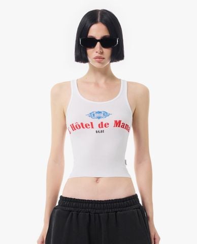  STRESSMAMA - Áo ba lỗ nữ phom ôm in họa tiết 