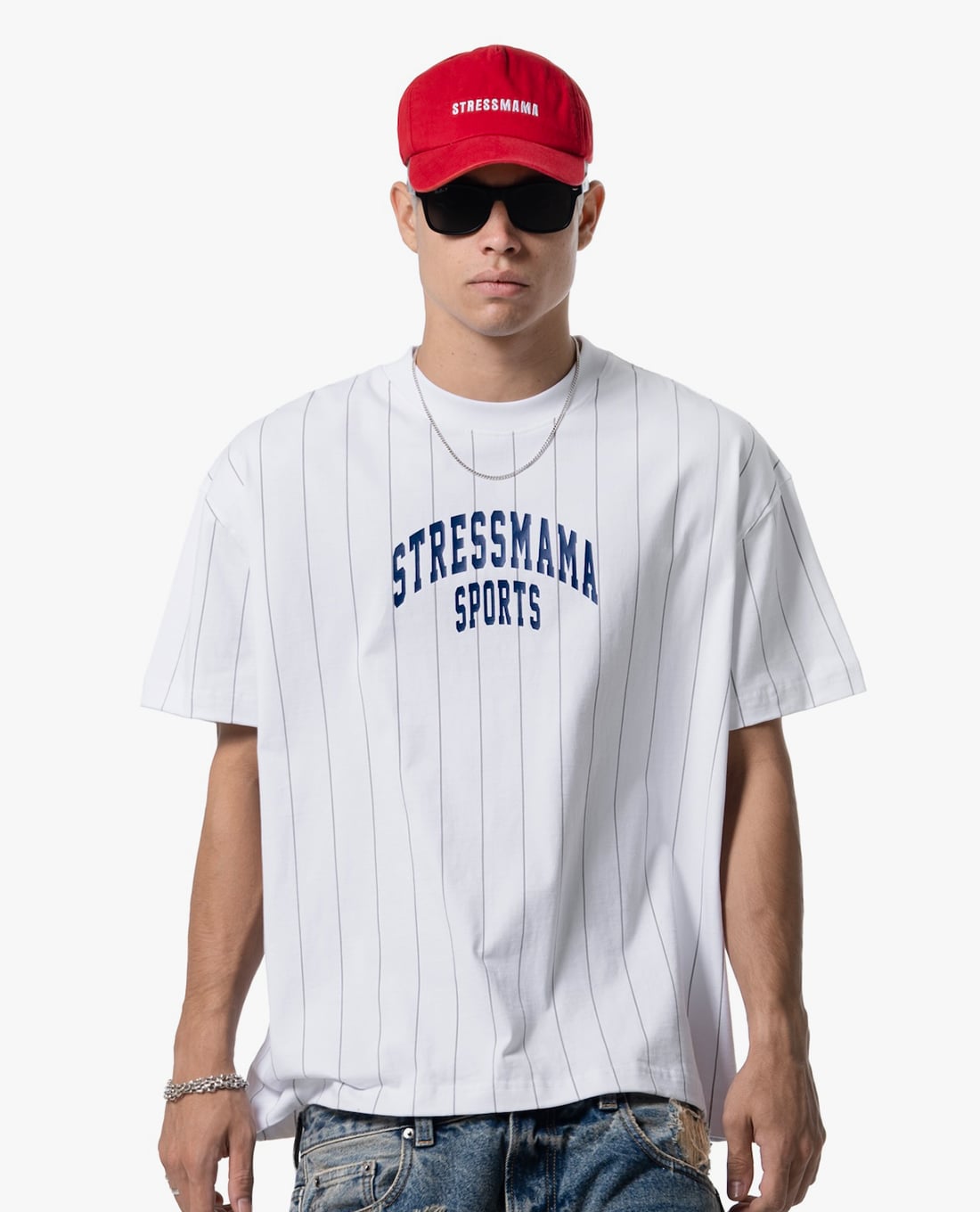 STRESSMAMA - Áo thun unisex cổ tròn tay ngắn SSMA Sports