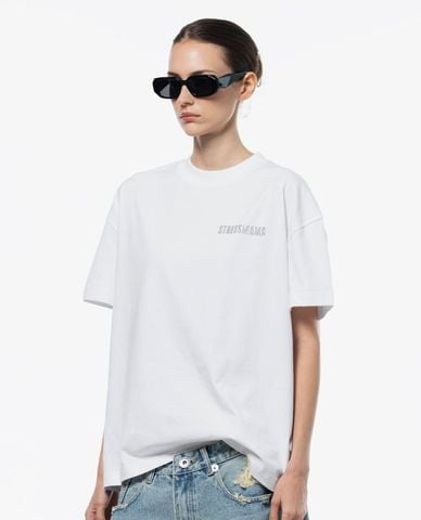  STRESSMAMA - Áo thun unisex cổ tròn tay ngắn Glitter 
