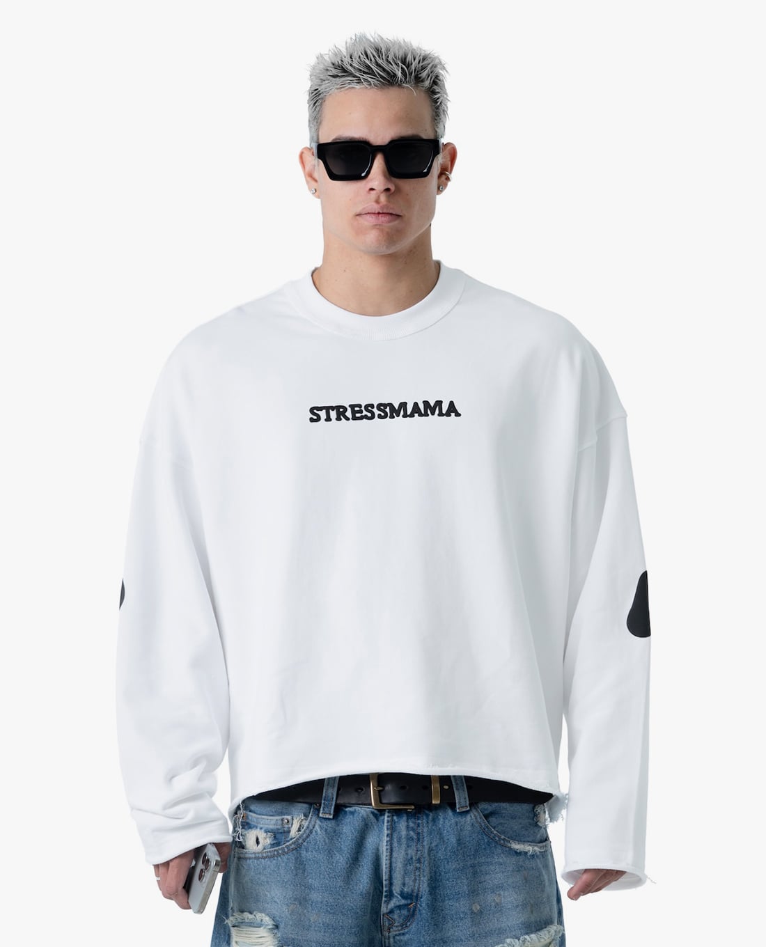 STRESSMAMA - Áo thun unisex cổ tròn tay dài IGIFMS