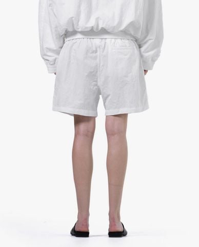  STRESSMAMA - Quần short unisex ống rộng thêu logo Coach 