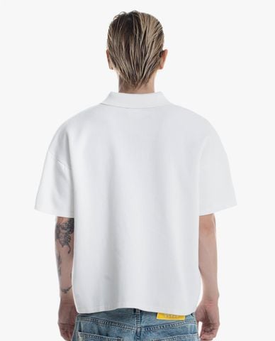 STRESSMAMA - Áo polo unisex dệt kim cổ bẻ tay ngắn SS26 