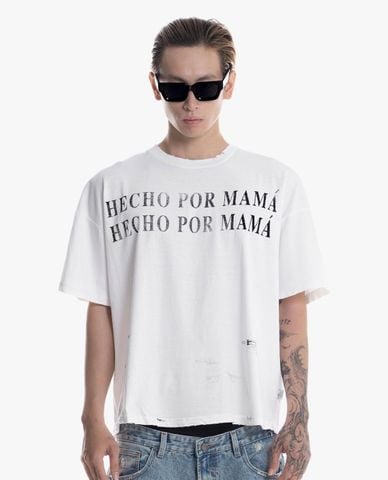  STRESSMAMA - Áo thun unisex cổ tròn tay ngắn Hecho V2 