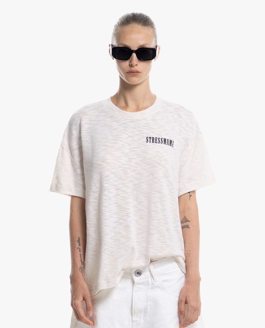 STRESSMAMA - Áo thun unisex cổ tròn tay ngắn Summer 26 Icy