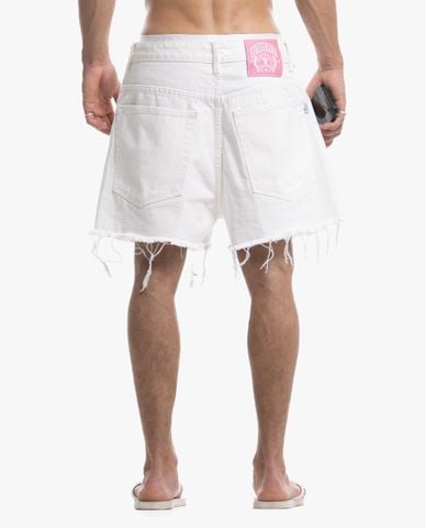  STRESSMAMA - Quần short jeans unisex rách gấu Summer 26 