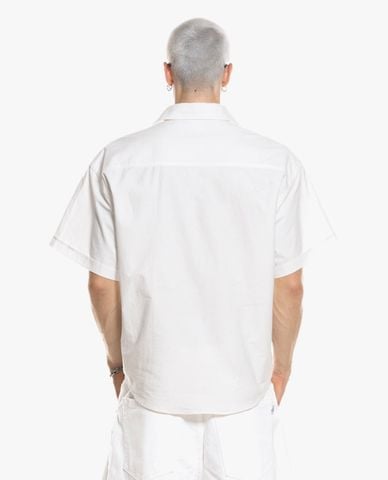  STRESSMAMA - Áo sơ mi unisex tay ngắn thêu logo Breeze 