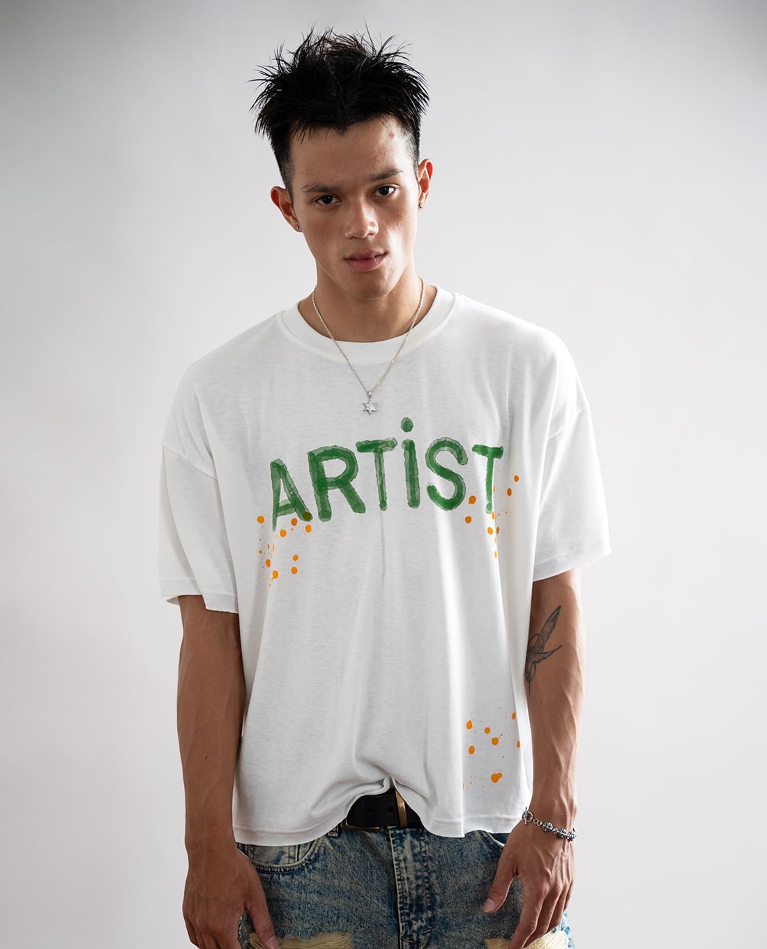 STRESSMAMA - Áo thun unisex cổ tròn tay ngắn in chữ