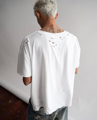  STRESSMAMA - Áo thun unisex cổ tròn tay ngắn in chữ 