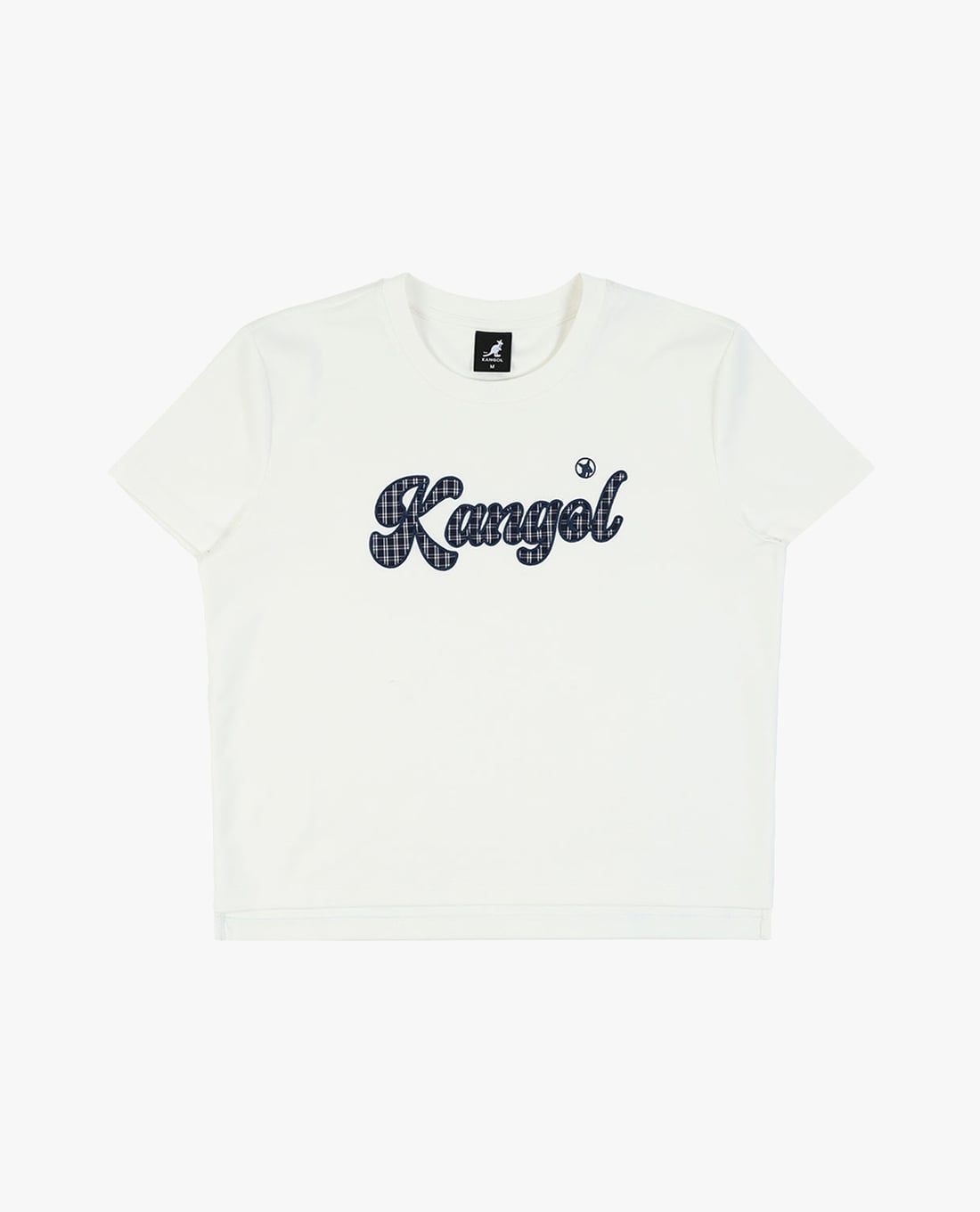 KANGOL - Áo thun unisex cổ tròn tay ngắn phối logo