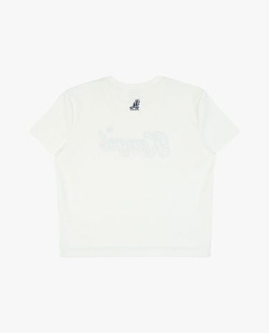  KANGOL - Áo thun unisex cổ tròn tay ngắn phối logo 