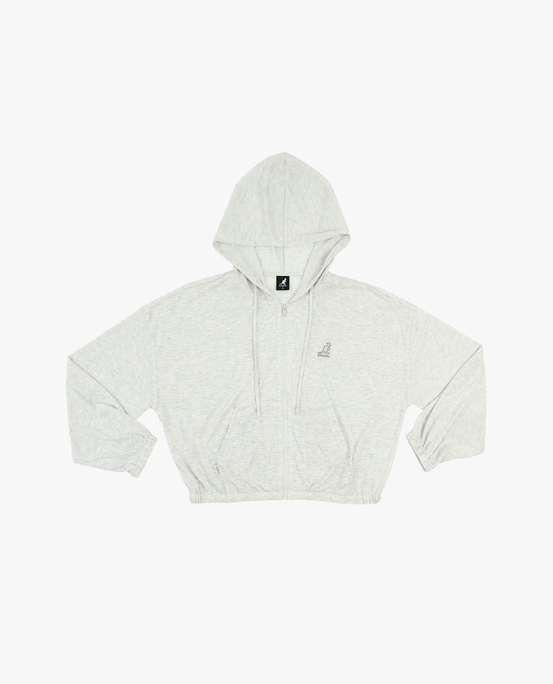 KANGOL - Áo khoác phối mũ unisex tay dài thêu logo