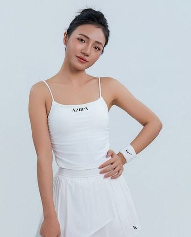  AZURA - Áo bra thể thao nữ hai dây in logo 