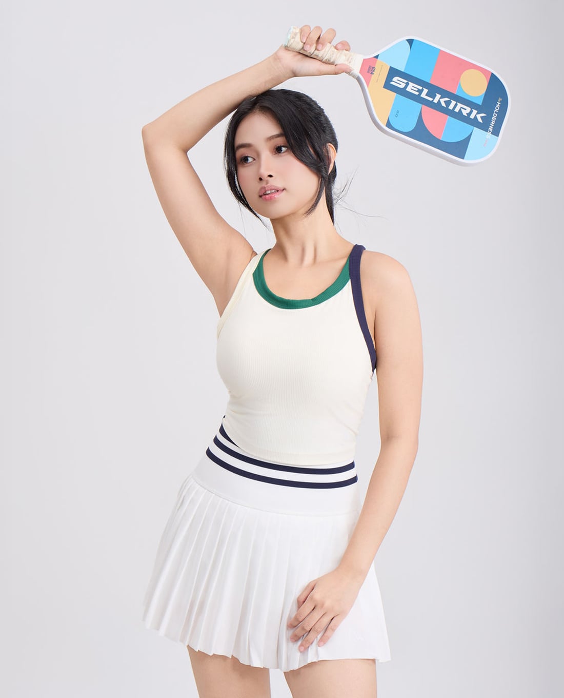AZURA - Chân váy thể thao mini xếp li Ace Match