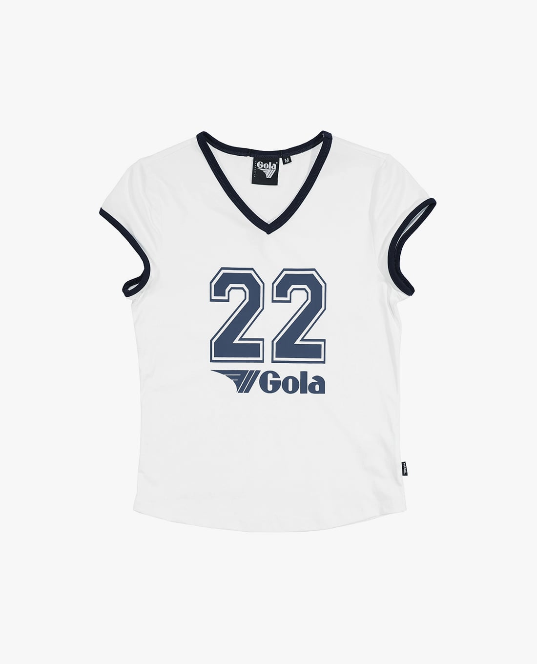 GOLA - Áo thun nữ cổ V tay ngắn phom croptop