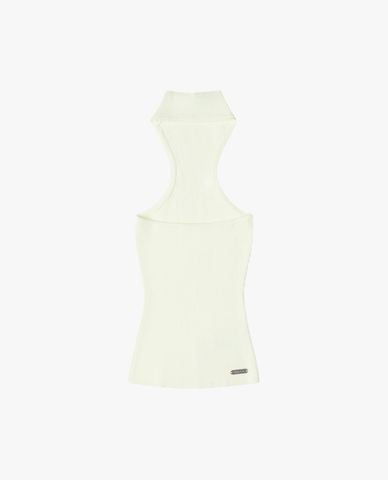  FANCì CLUB - Áo kiểu nữ dệt kim cổ cao phom ôm 