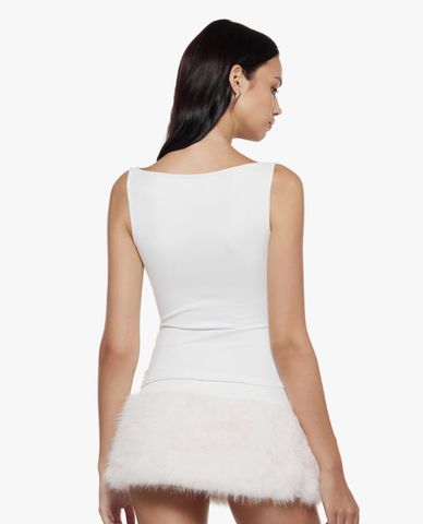  FANCì CLUB - Áo ba lỗ nữ cổ vuông phom ôm Sublime 