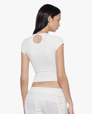  FANCì CLUB - Áo thun nữ cổ tròn tay ngắn Core 