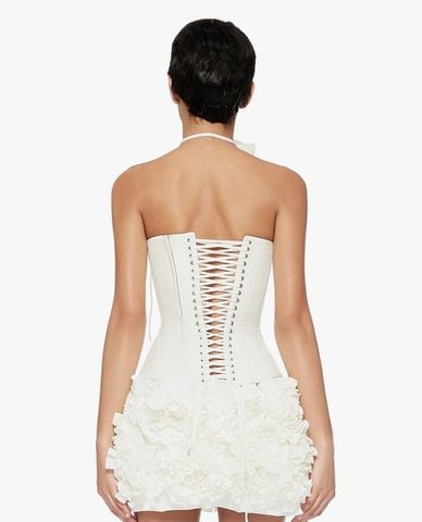  FANCì CLUB - Áo corset nữ phối vòng cổ hoa hồng Paradise 