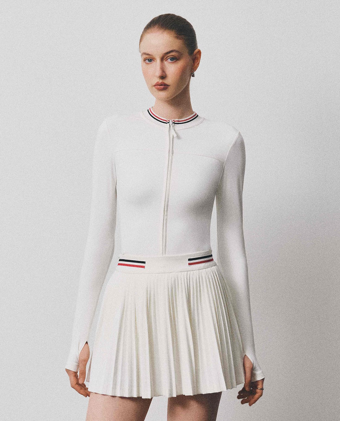 DEZUS - Áo thun nữ cổ tròn tay dài Hadlie