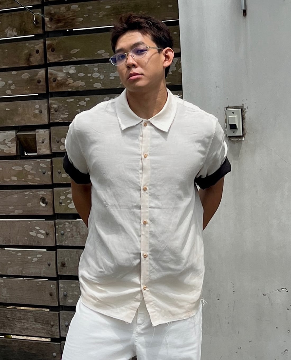 DEZUS - Áo sơ mi nam cổ bẻ tay ngắn Albert