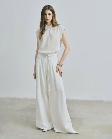  DEZUS - Quần nữ ống rộng lưng cao Kedin 