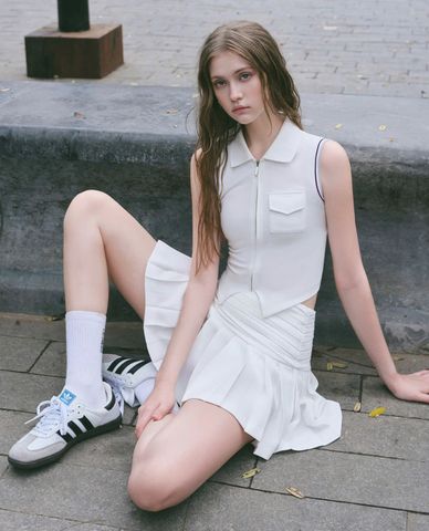  DEZUS - Chân váy xếp li mini Serendipity 