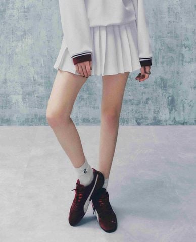  DEZUS - Chân váy xếp li mini Shazim 