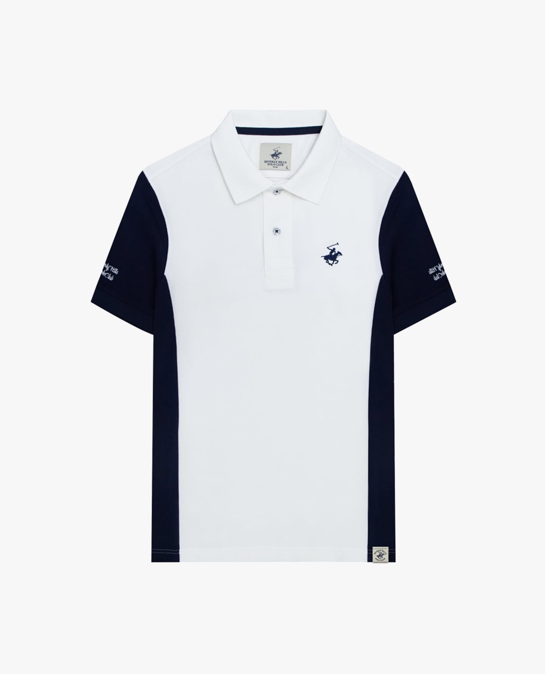 BEVERLY HILLS POLO CLUB - Áo polo nam cổ bẻ tay ngắn phối màu
