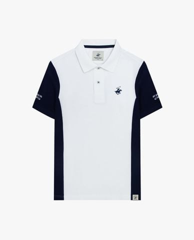  BEVERLY HILLS POLO CLUB - Áo polo nam cổ bẻ tay ngắn phối màu 